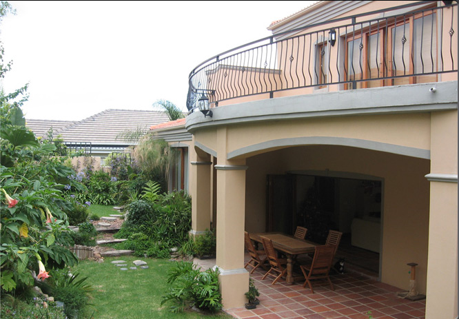 The back of the house