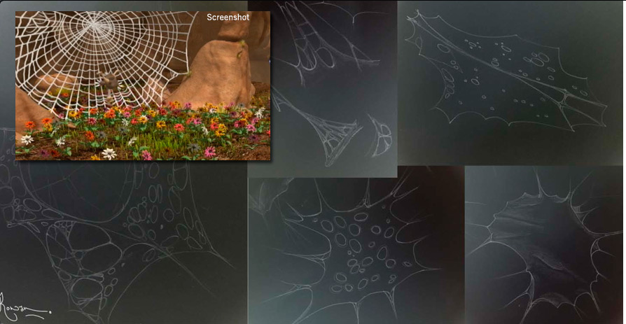 Spiderweb Sketches and Screenshot